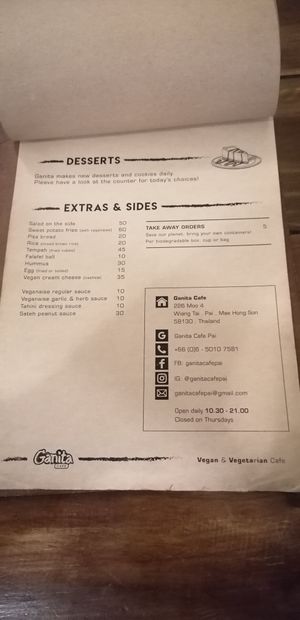  at Ganita Cafe in Pai