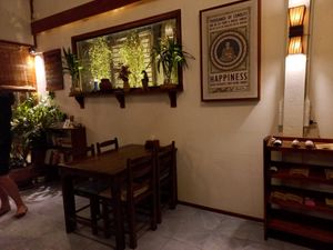 Inside at Ganita Cafe in Pai