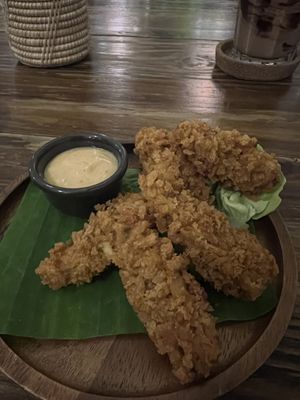 Chicken strips  at Ganita Cafe in Pai
