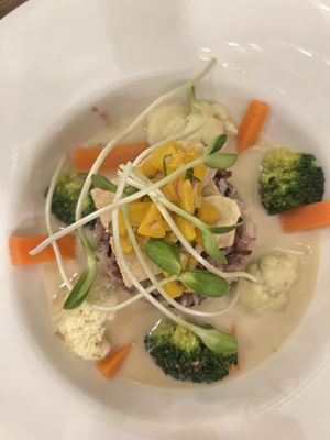 Coconut and lemon grass curry  at Ganita Cafe in Pai