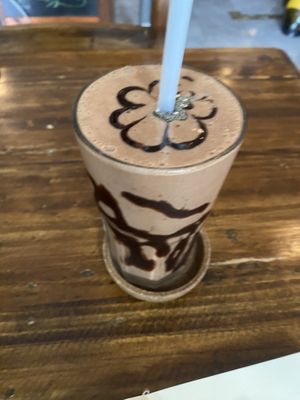 Vegan Snickers shake   at Ganita Cafe in Pai
