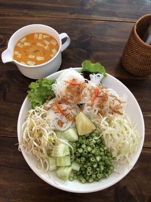 kanom jin  at Ganita Cafe in Pai