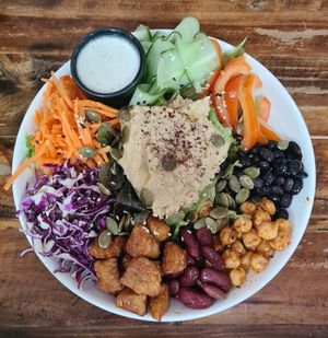 High protein salad. at Ganita Cafe in Pai