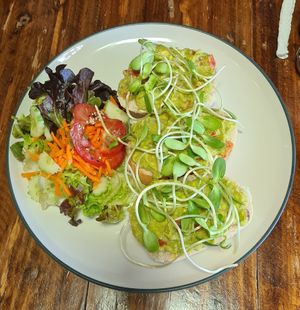 Avocado toast at Ganita Cafe in Pai