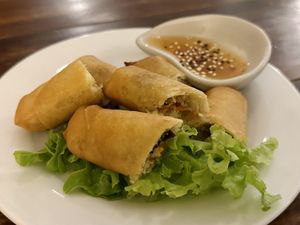Springrolls (65 THB)  at Ganita Cafe in Pai