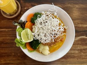 Khao soi "Ganita" (90 THB)  at Ganita Cafe in Pai