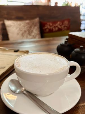 Latte w/ soy milk (55 THB)  at Ganita Cafe in Pai
