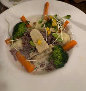 Coconut and lemongrass curry  at Ganita Cafe in Pai