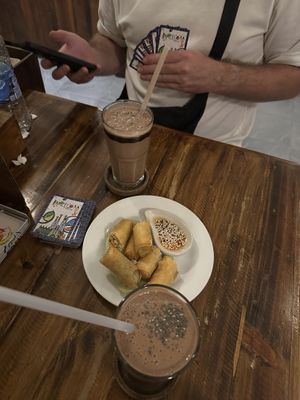 Spring rolls 😍  at Ganita Cafe in Pai