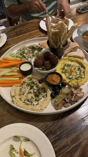 Middleeastern maze plate  at Ganita Cafe in Pai