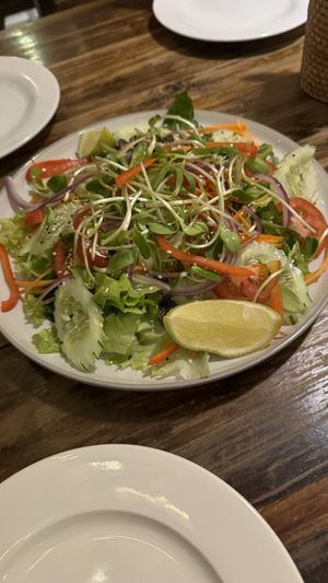 Garden saladd  at Ganita Cafe in Pai