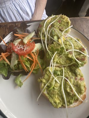 Avocado on toast (can add scrambled tofu)   at Ganita Cafe in Pai