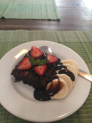 Brownie 🥰 at Ganita Cafe in Pai