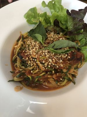 Zucchini pasta at Ganita Cafe in Pai