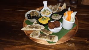 Wonderful mezze platter at Ganita Cafe in Pai