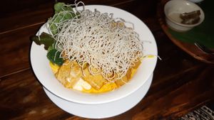 Khao soi  at Ganita Cafe in Pai