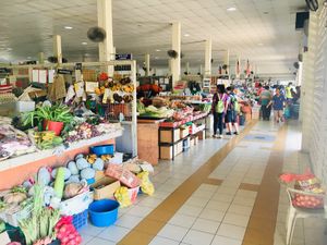 Fruit and Vegetables markets stalls at UTC & Labuan Central Market in Labuan