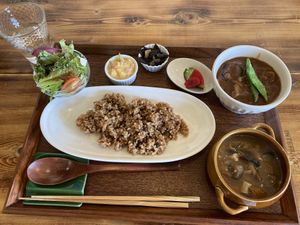 Curry set lunch at Sachi no Ki in Hachioji