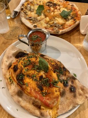 Vegan calzone & Bahamas at Mister O1 - Brickell in Miami
