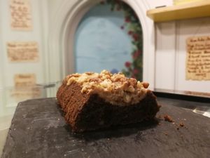 Vegan coffee walnut cake at Yummzy in East London