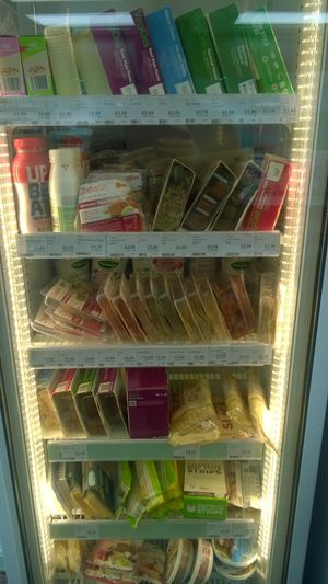 Fridge section at Holland & Barrett - Wellington Sq in Stockton-on-tees