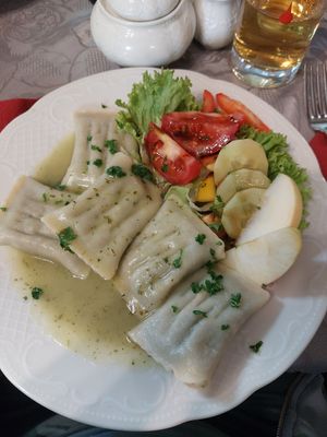 Gefüllte Maultaschen at Gasthof Zum Walfisch in Zwota