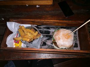 Aduki vegan burger at Cervario in Rosario