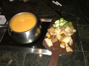 Vegan fondue! at The Melting Pot in Sarasota