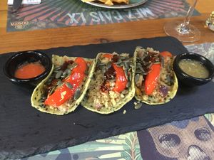 Vegan tacos at Mez Factory in Lisbon
