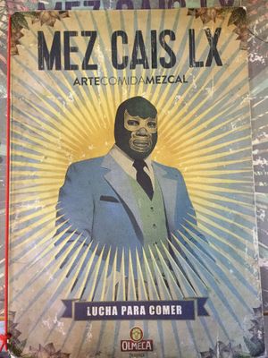 Menu cover at Mez Factory in Lisbon