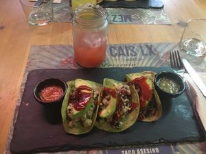 Vegan tacos  at Mez Factory in Lisbon