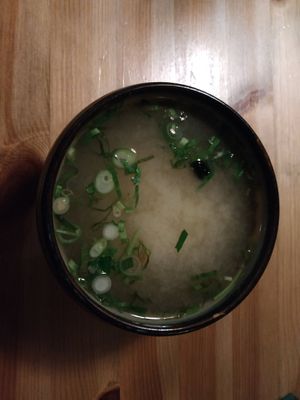 Miso soup at H2 - Be Veggie - VegUp in Berlin