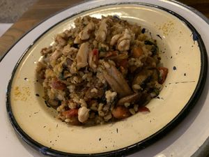 Risotto vegano at Vrinda in Rosario