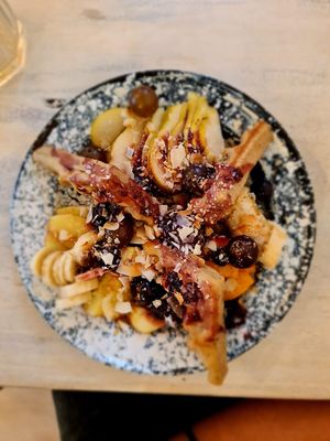 Vegan waffles  at Vrinda in Rosario