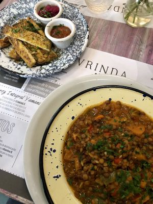 Incredible lentil stew. at Vrinda in Rosario