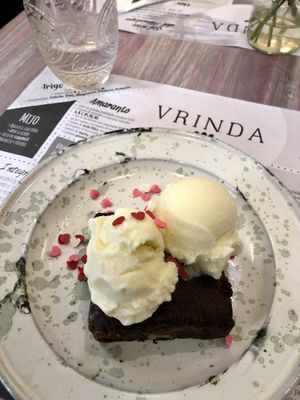 Vegan dessert. at Vrinda in Rosario