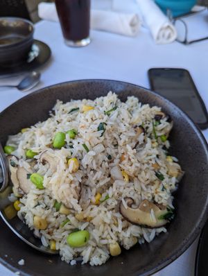 Vegan fried rice at Uncle Yu's at the Vineyard in Livermore