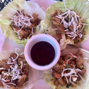 Vegan Lotus Tofu at Uncle Yu's at the Vineyard in Livermore