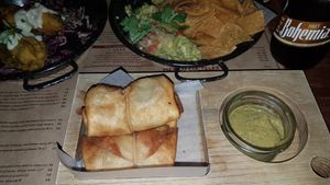 chimichangas!!!! at Mexico in Hamilton