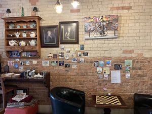 Interior wall  at Brick and Olive in North London