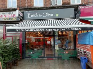 Shop front at Brick and Olive in North London