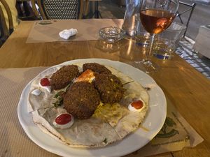 Falafel   at Avgo Tou Kokkora in Crete