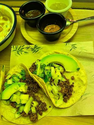 Tacos al pastor at Gallo Santo in Barcelona