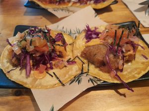 Tofish tacos at Gallo Santo in Barcelona