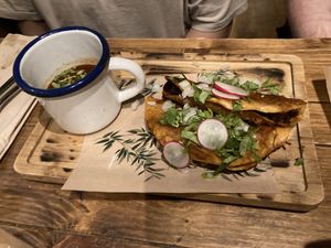 birria tacos  at Gallo Santo in Barcelona
