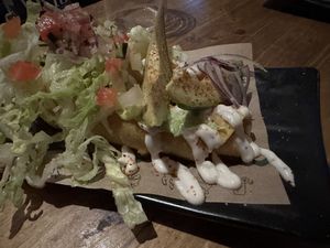 Flautas de boniato  at Gallo Santo in Barcelona