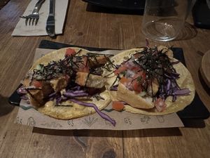 Tacos de Tofish  at Gallo Santo in Barcelona