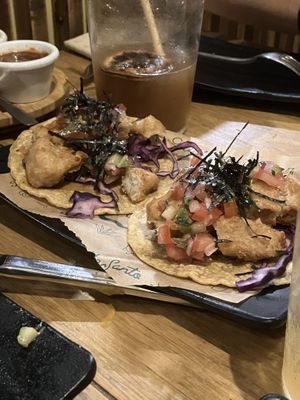 Tacos con tofu  at Gallo Santo in Barcelona