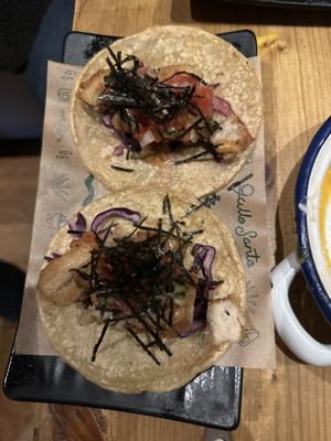 To fish tacos  at Gallo Santo in Barcelona