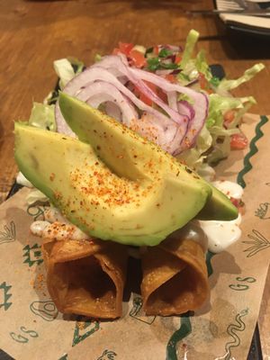 Flautas de boniato  at Gallo Santo in Barcelona